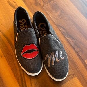 New Circus by Sam Edelman Charcoal Slip-On Sneakers